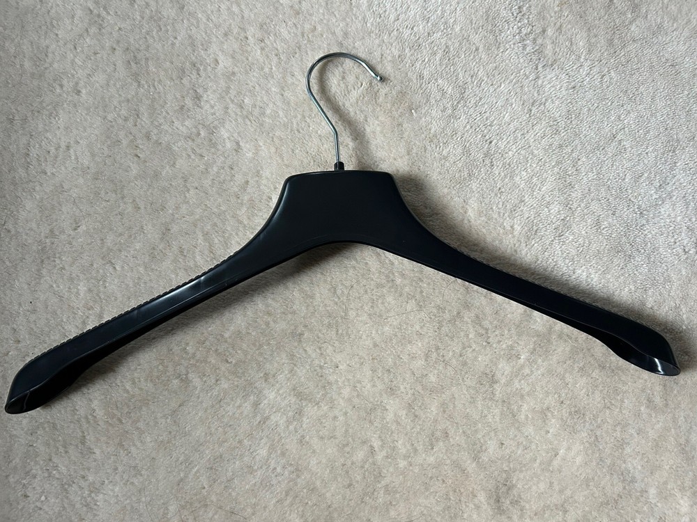 Designer Hanger ~ WEEKEND MAX MARA ~ Black Plastic/White/Silver