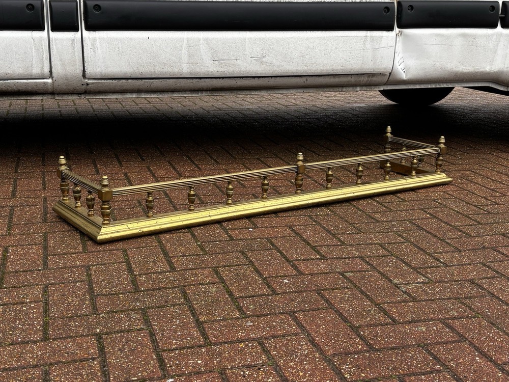 Victorian Brass Fireplace Fender