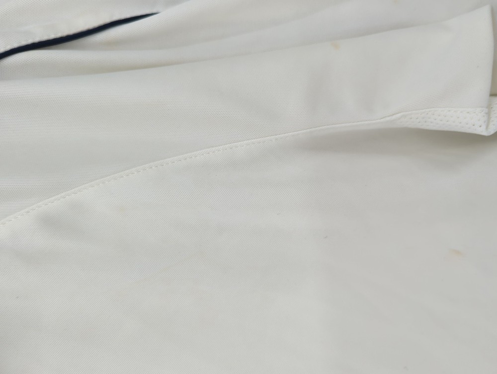 Nike Men's Polo S White 100% Polyester Collared Basic