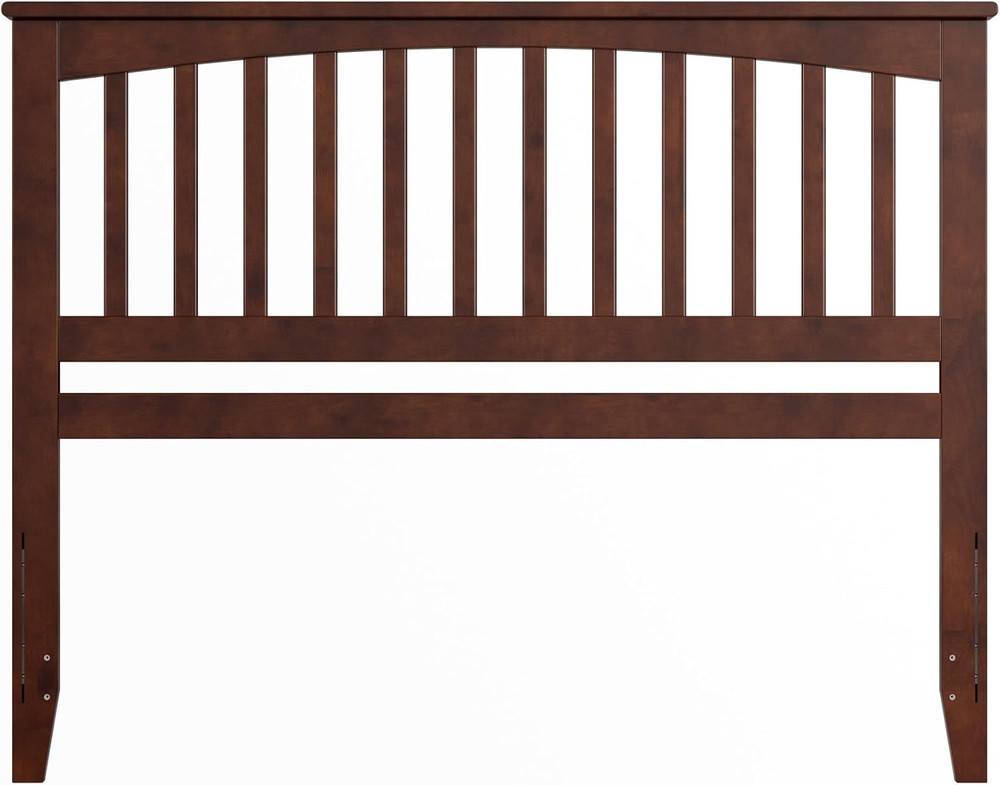 Elegant Walnut Mission Queen Solid Wood Headboard - Timeless Design