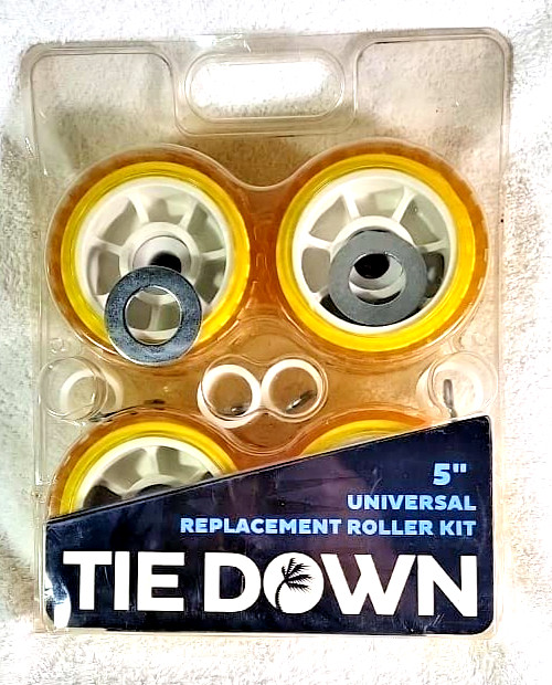 Tie Down 5" universal boat trailer wobble roller kit