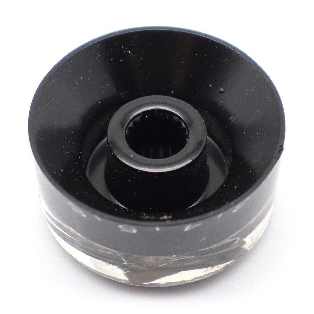 4Pcs Acrylic Guitar Knobs Black Inlaid Abalone Star Volume Tone Control Knobs