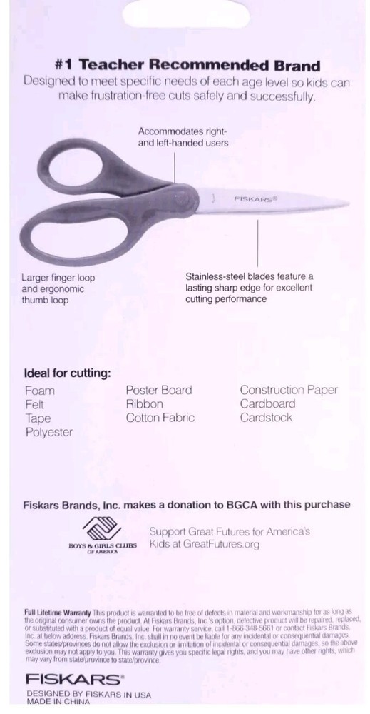 Fiskars 8" Graduate Scissors 10 Pack
