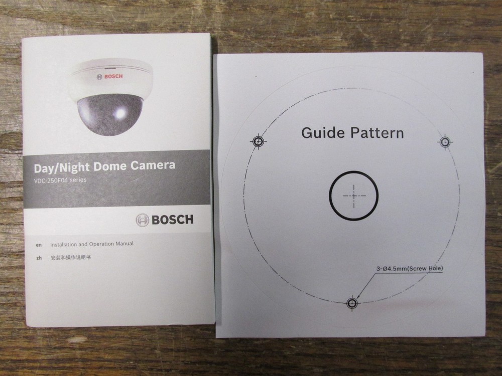 NEW NOS Bosch VDC-250F04 Integrated Day Night Dome Camera