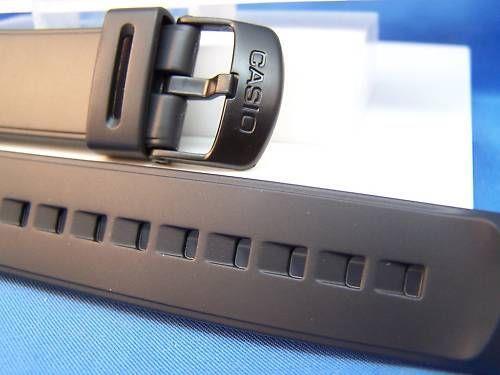 Casio Watch Band DBC-32. Data Bank Black Resin Strap
