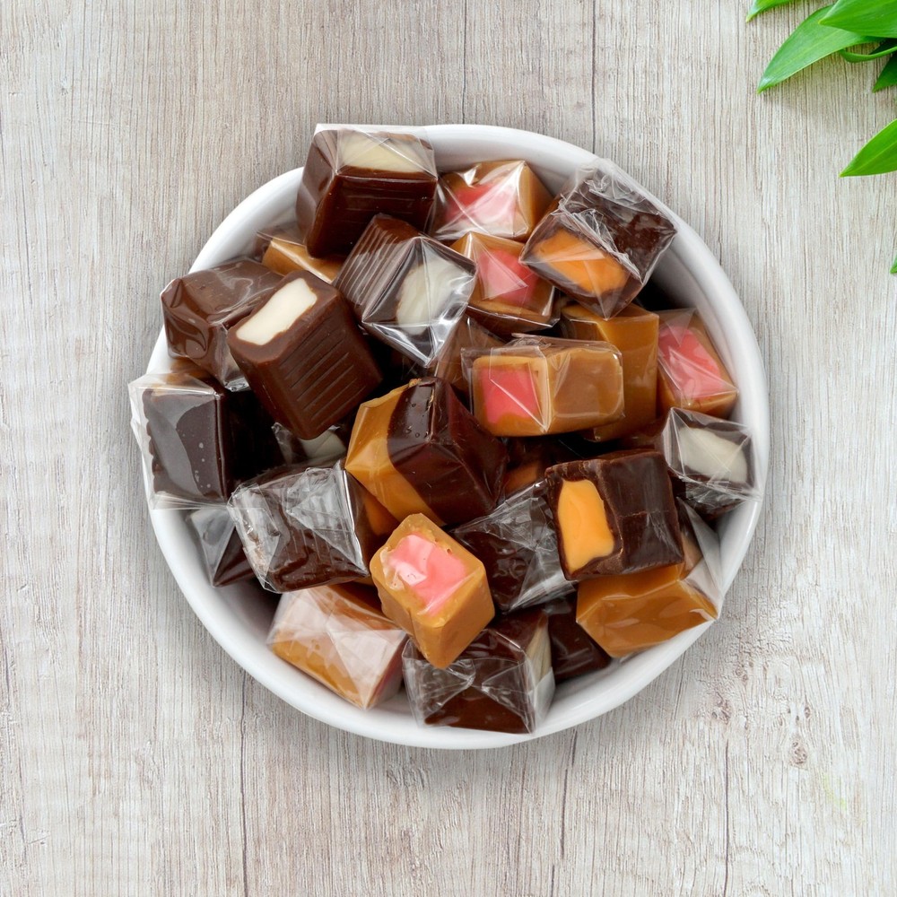 Assorted Caramel Squares Candy, 2 Pound Bulk Bag (Approximately 125 pieces), ...