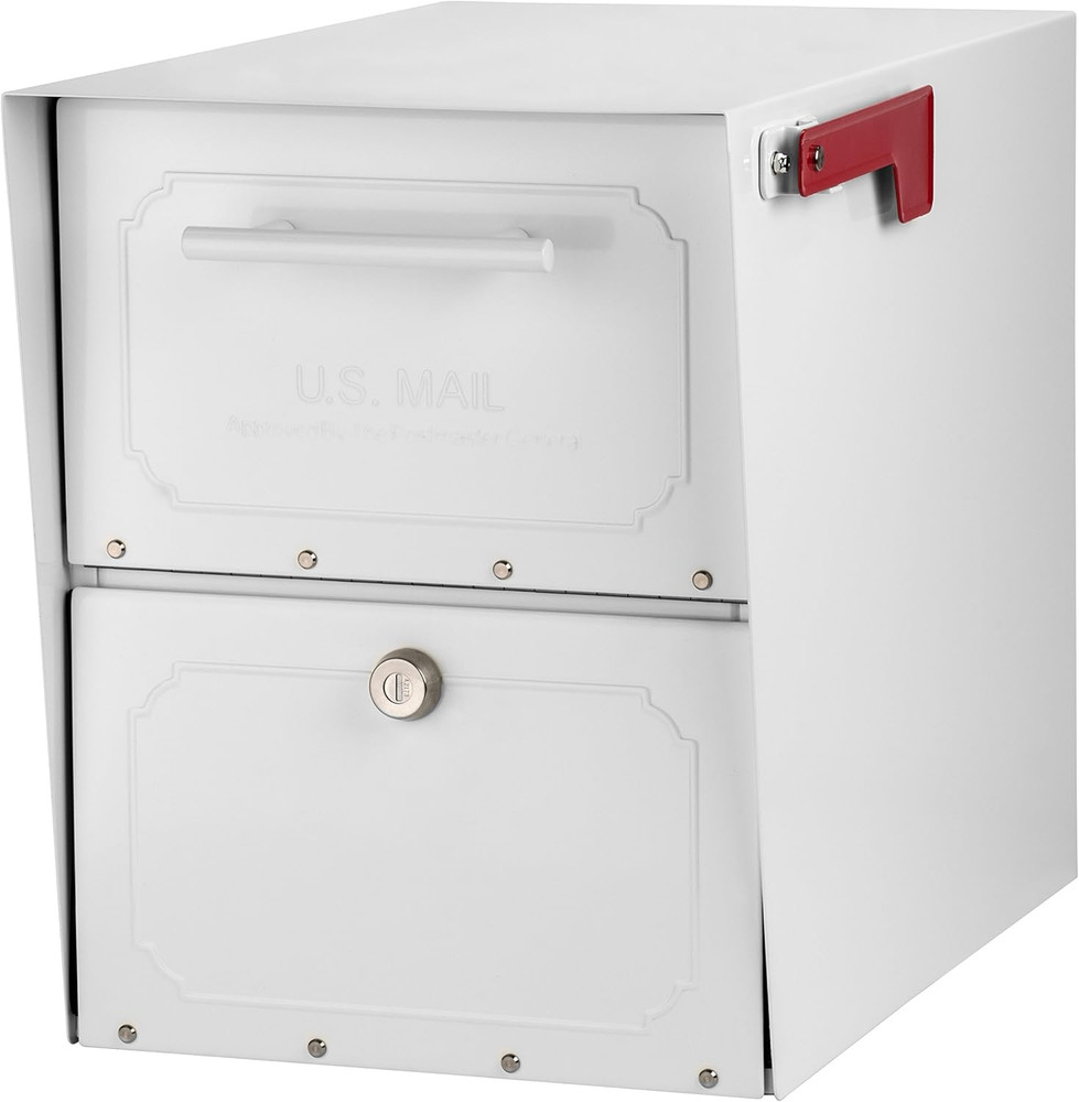 Oasis Classic Large High Security Parcel Mailbox, White
