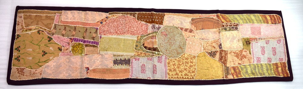 Classic Indian Art Table Runner Tapestry nice Patchwork Embroidery. i17-196