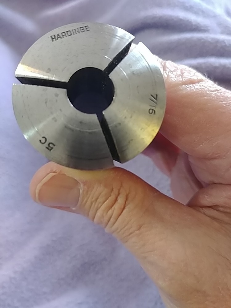 7/16" Hardinge 5C Round Collet External Threads Only