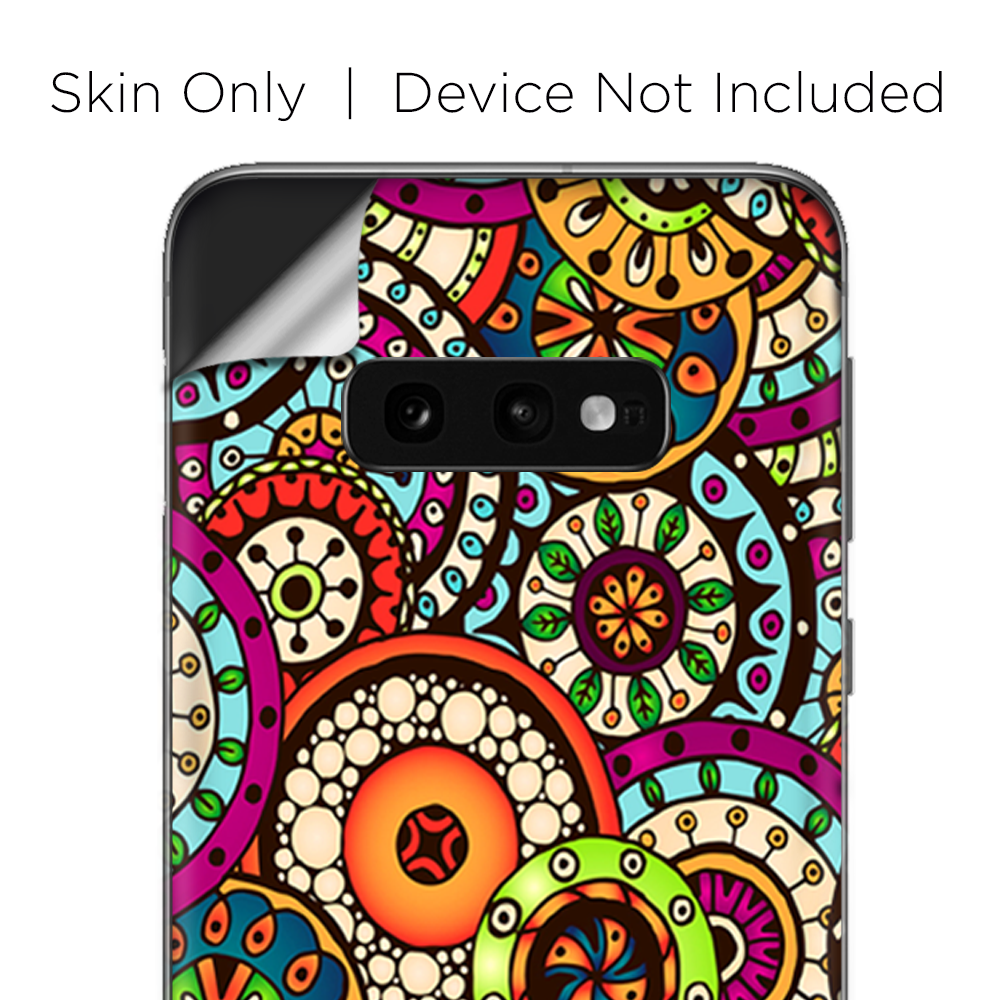Skins Decal wrap for Samsung Galaxy S10e - Ethnic Circles Pattern