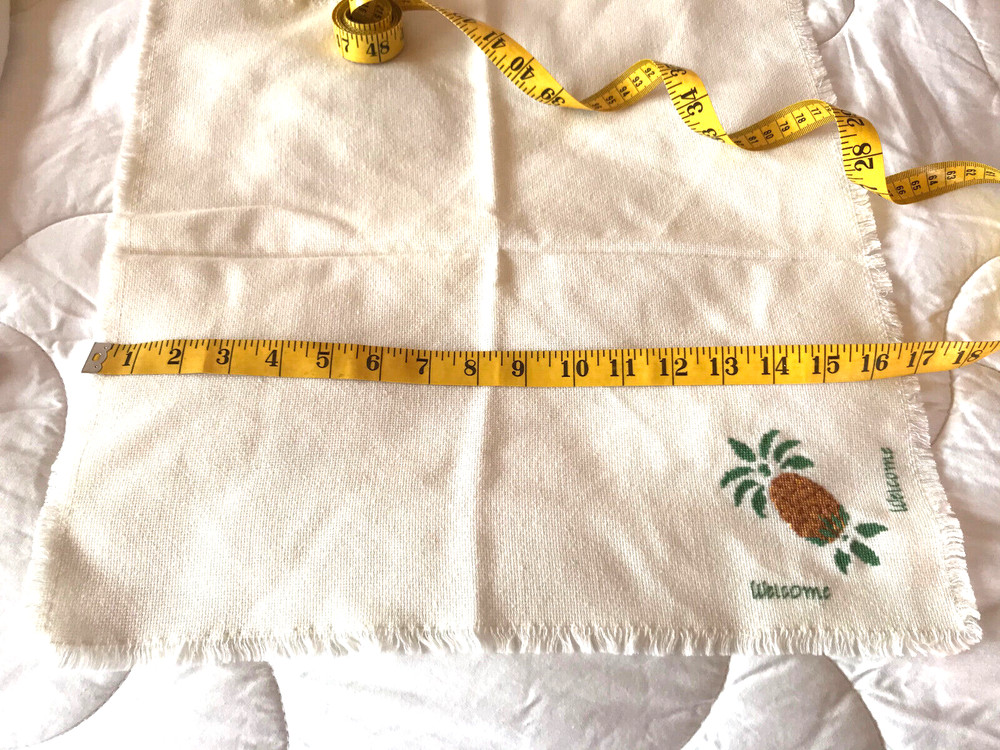 Warmer Bread/ Buns Cross Stitch 17" Square. Finished