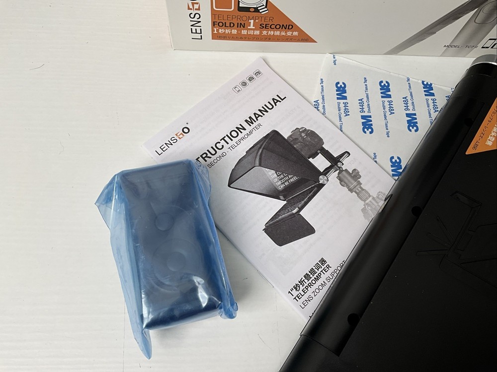 LENSGO TC7 II 7.9" Portable Teleprompter Reader Tablet/Phone/Camera OPENED BOX