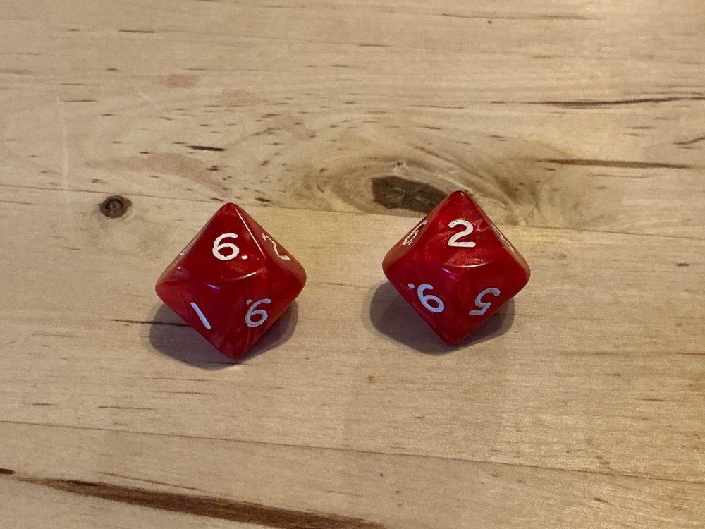 Warhammer Accessories Dice D10 x2 Plastic (019)