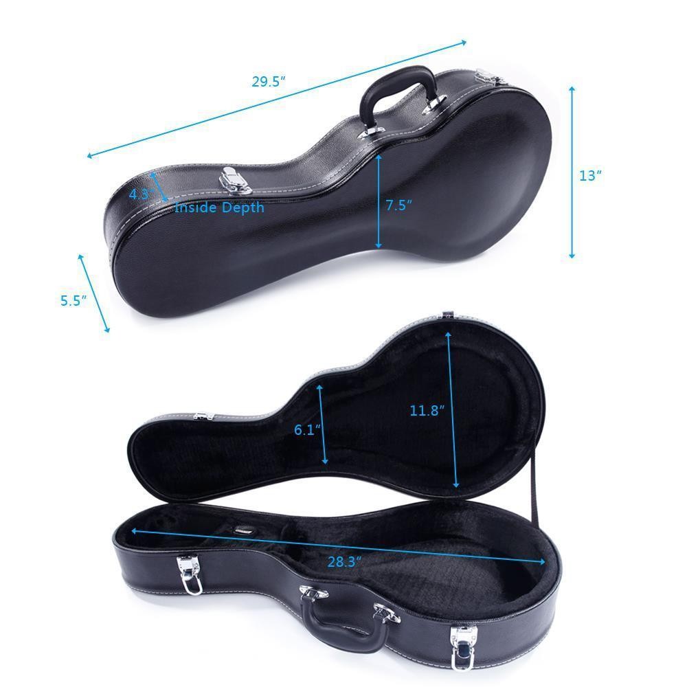 New Protable F-Style Mandolin Artificial Leather Case