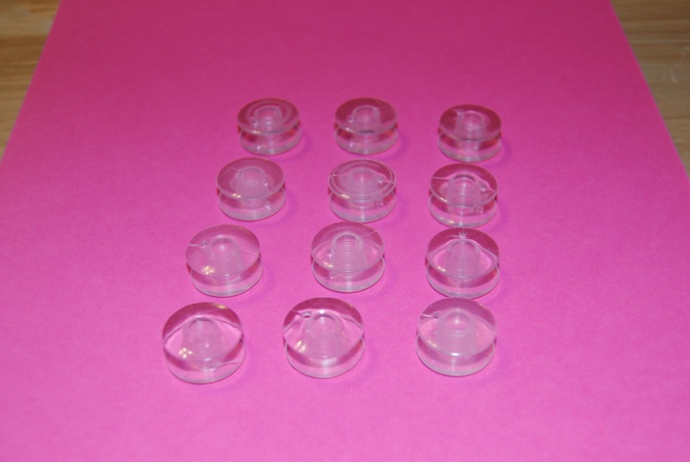 12 Class 66 Plastic Bobbins...plus....read listing