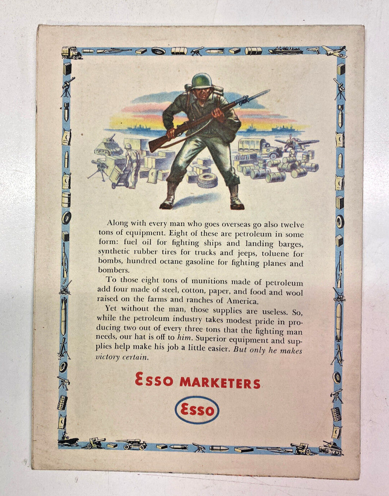 Esso War Map III Featuring The Pacific Theater