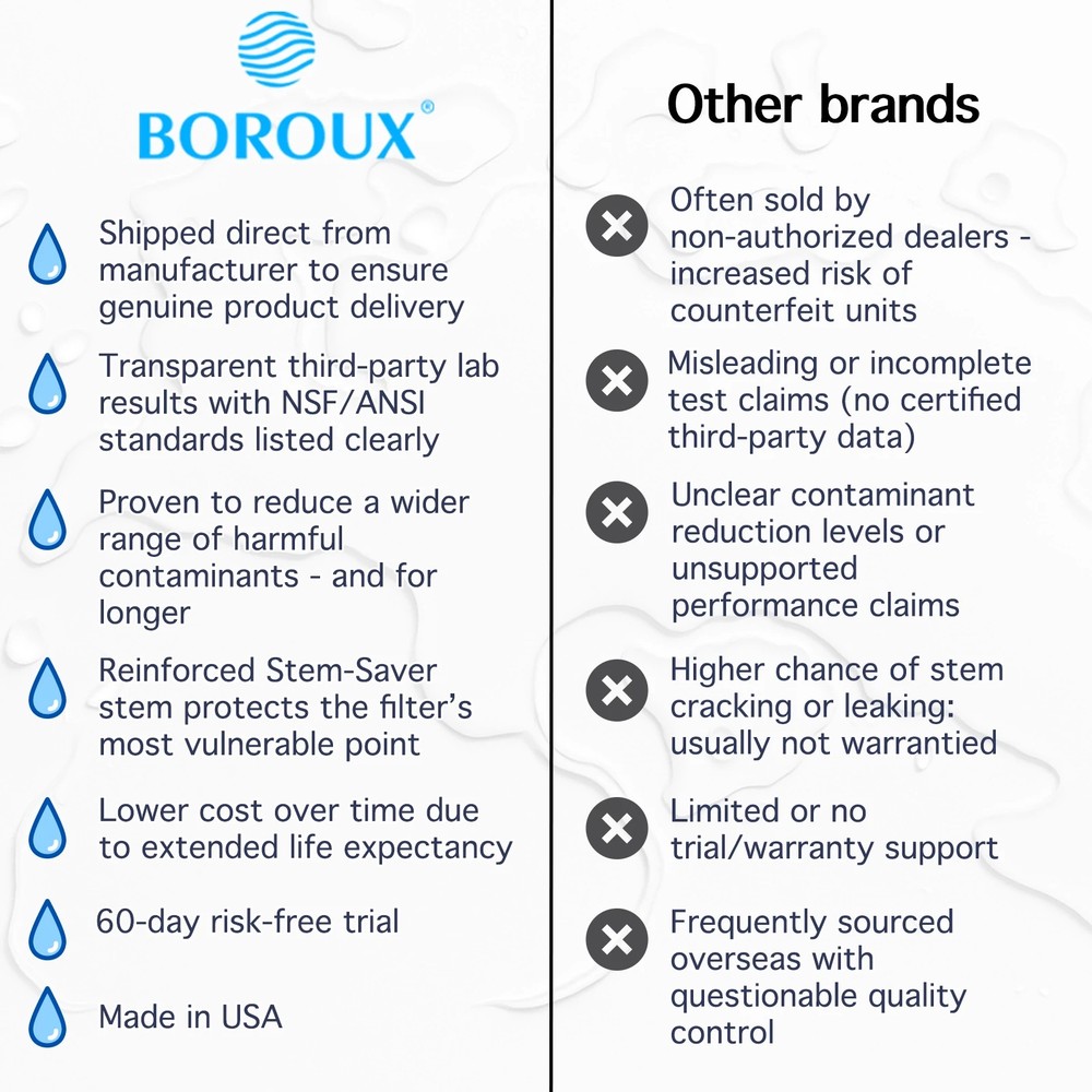 Berkey Water Filter System with Boroux Foundation Black and Fluoride Filters