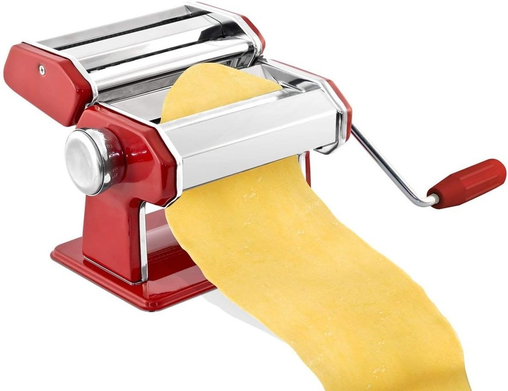 Stainless Steel Manual Pasta Maker | Adjustable Thickness Setting