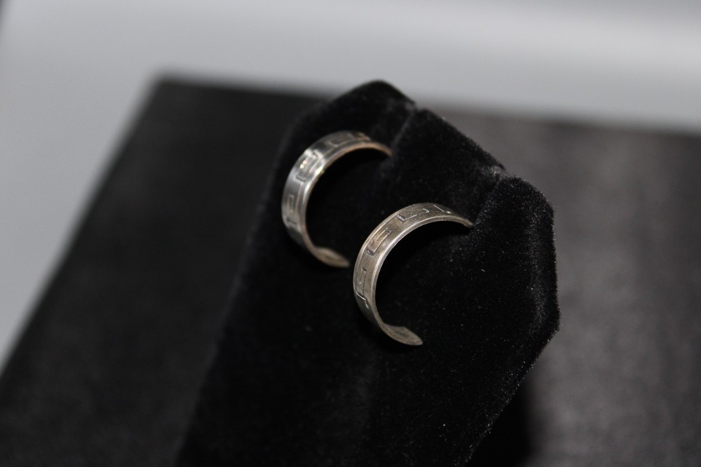 Sterling Silver Half Hoops