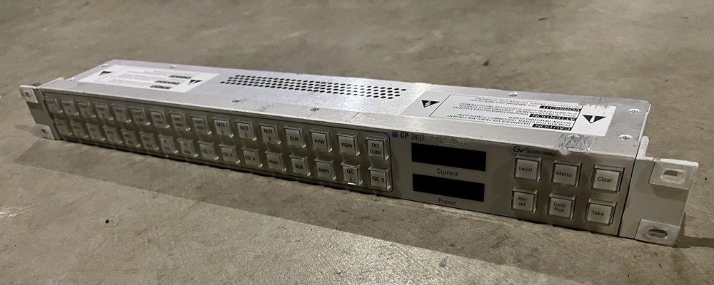 UNTESTED Grass Valley CP3832 CP 3832 Configurable Control Panel