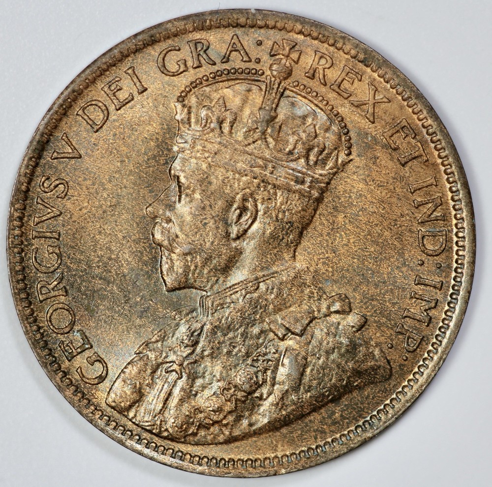 1916 Canada George V 1c Large Cent UNC