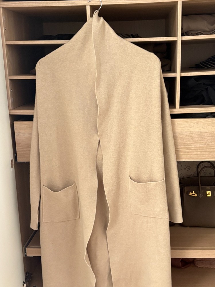 100% wool cos knit coat size m
