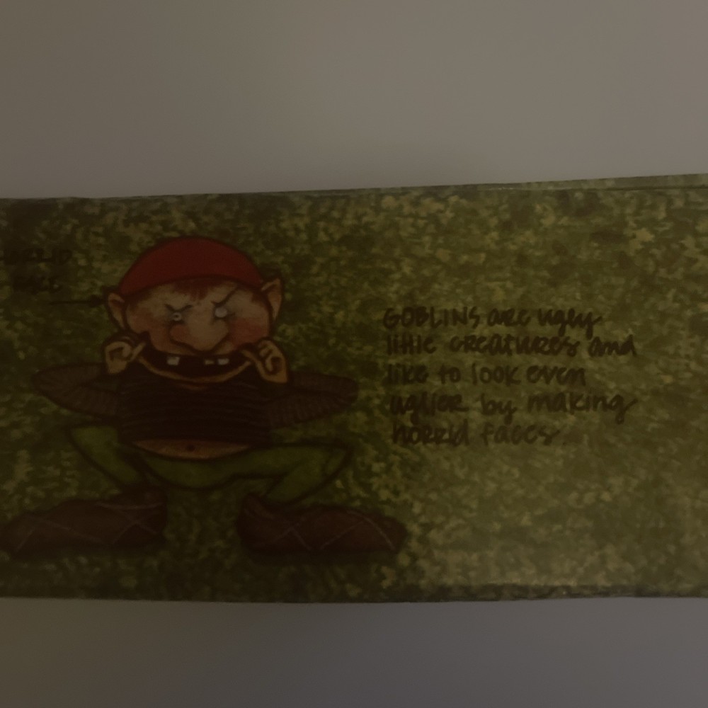 1970’s Pencil Box: Troll-Witch-Elf-Goblin-Pixie by General Box Co. Never Used.