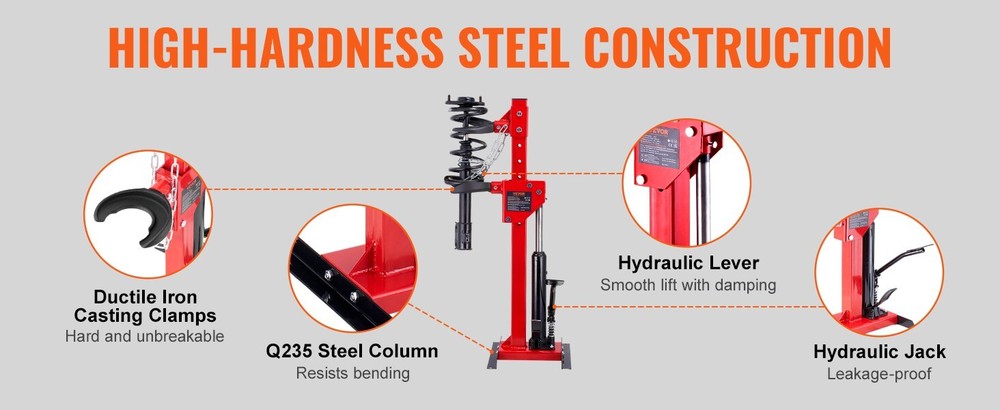 VEVOR Strut Spring Compressor, 4.5 Ton/9920 LBS Hydraulic Jack