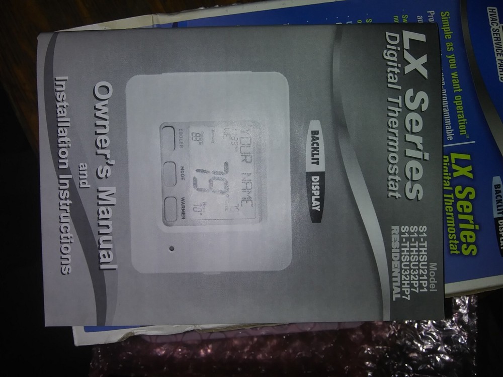 SOURCE-1 S1-THSU32P7S 4 HEAT/2 COOL PROGRAMMABLE DIGITAL THERMOSTAT