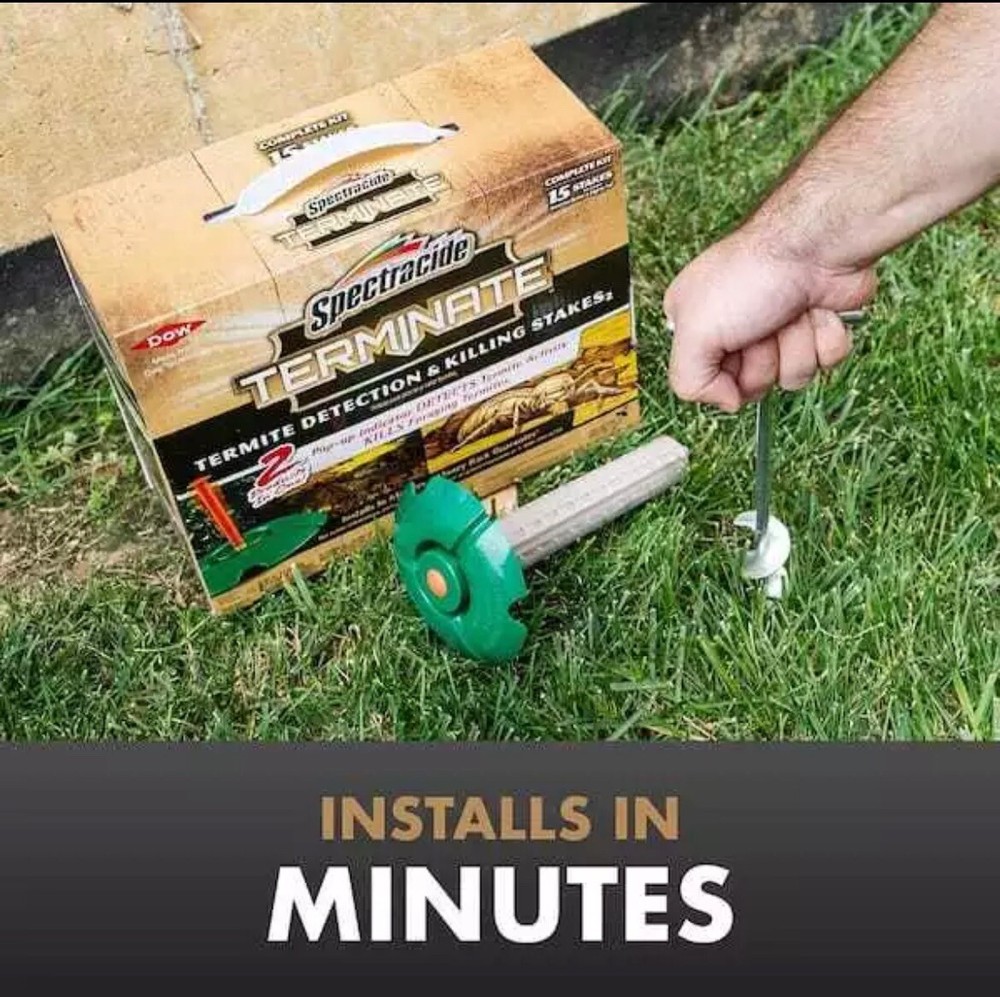 Terminate Termite Killing Stakes (15-Count) Trap Bait Insect Killer Bug Home