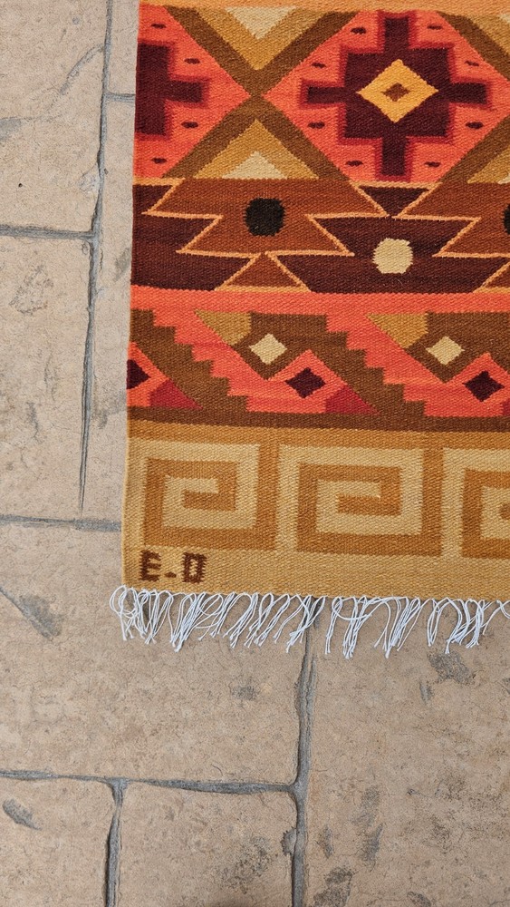 Hand Woven Peruvian Tapestry 24x64 Inches