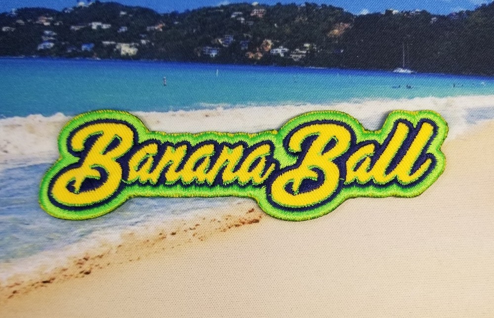 EMBROIDERED BANANA BALL PATCH (Please Read Ad)