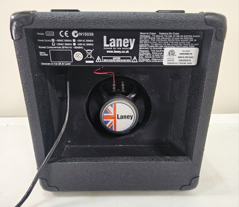 LANEY LX12 Solid-State Guitar Amp Practice Amplifier