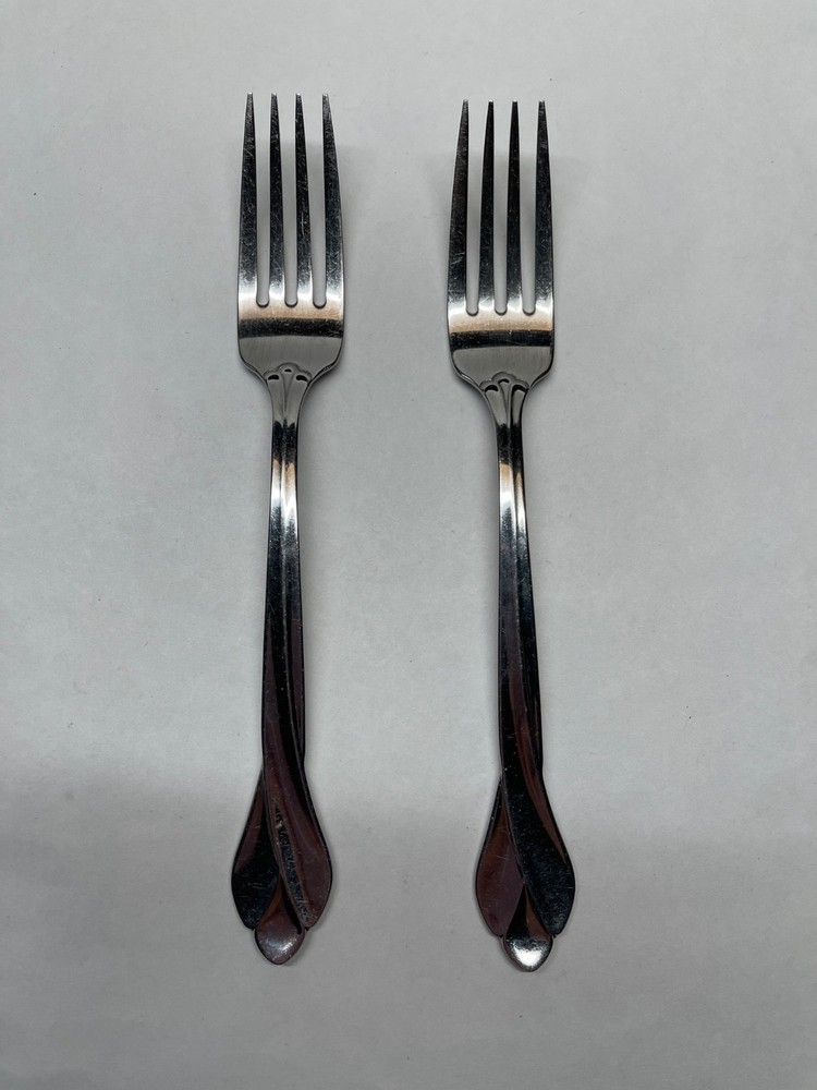 Oneida Tribeca Stainless Glossy Dinner Fork Teaspoon or Serving Spoon Fork -Choi