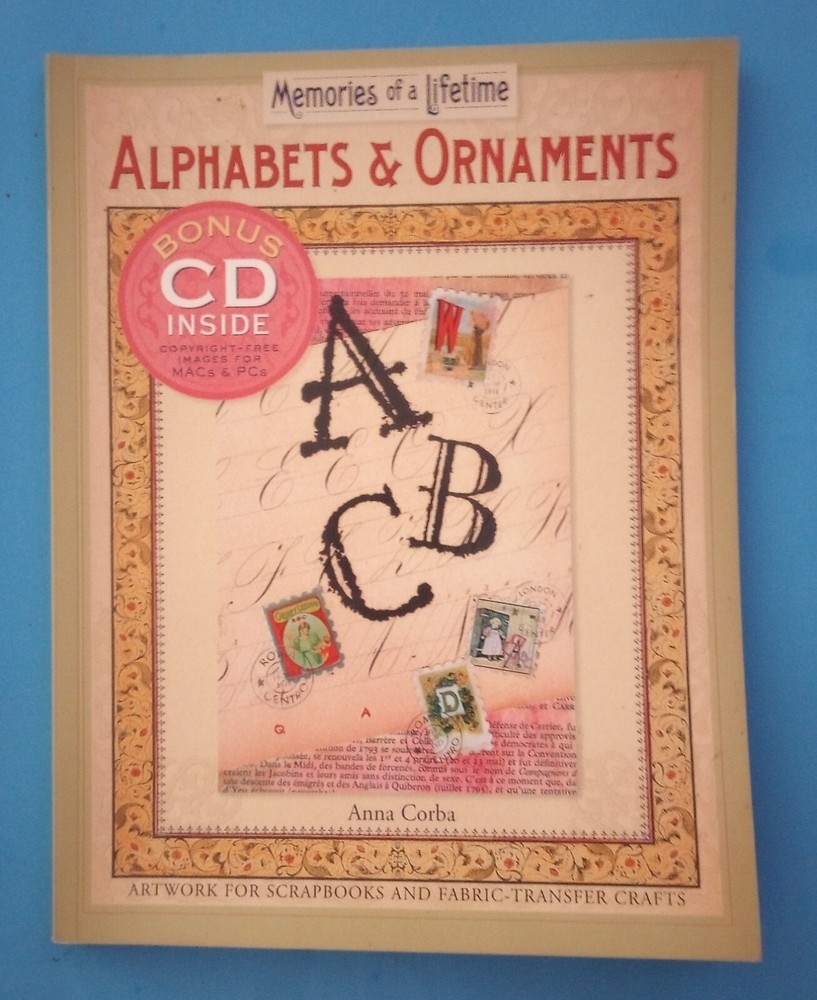 "Alphabets & Ornaments" Paperback Craft Scrapbook Ideas Artwork