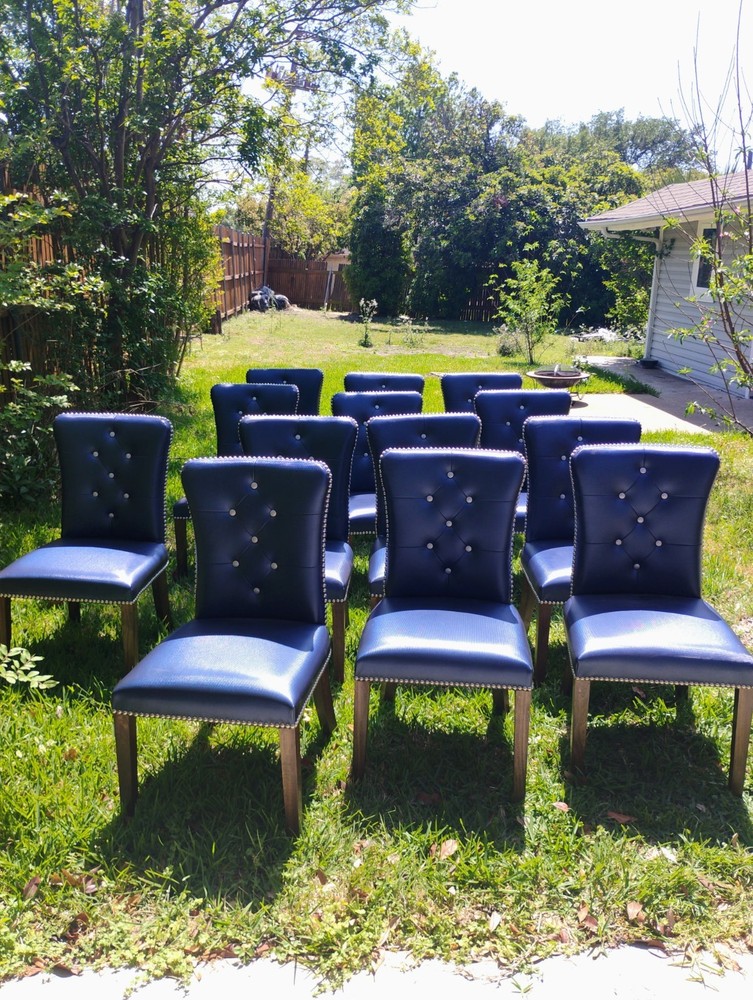 Dining chairs & Blue colored booth chairs (Used)