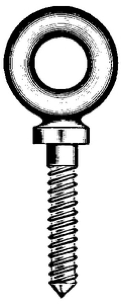 Chicago Hardware 89104 Shoulder Screw Eyebolt, Galvanized