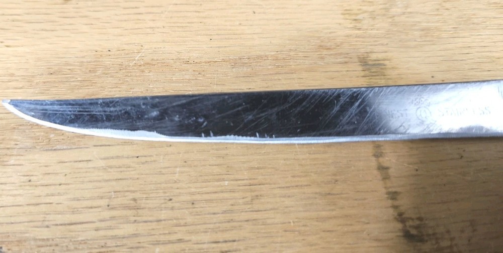 Queen Knife 6.5" Blade. Stag Handle.