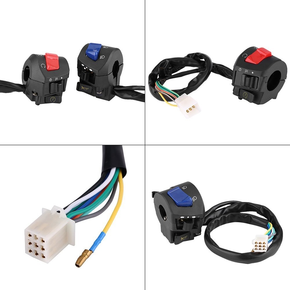 Complete Motorcycle Handlebar Control Kit Universal Fit with Turn Popular