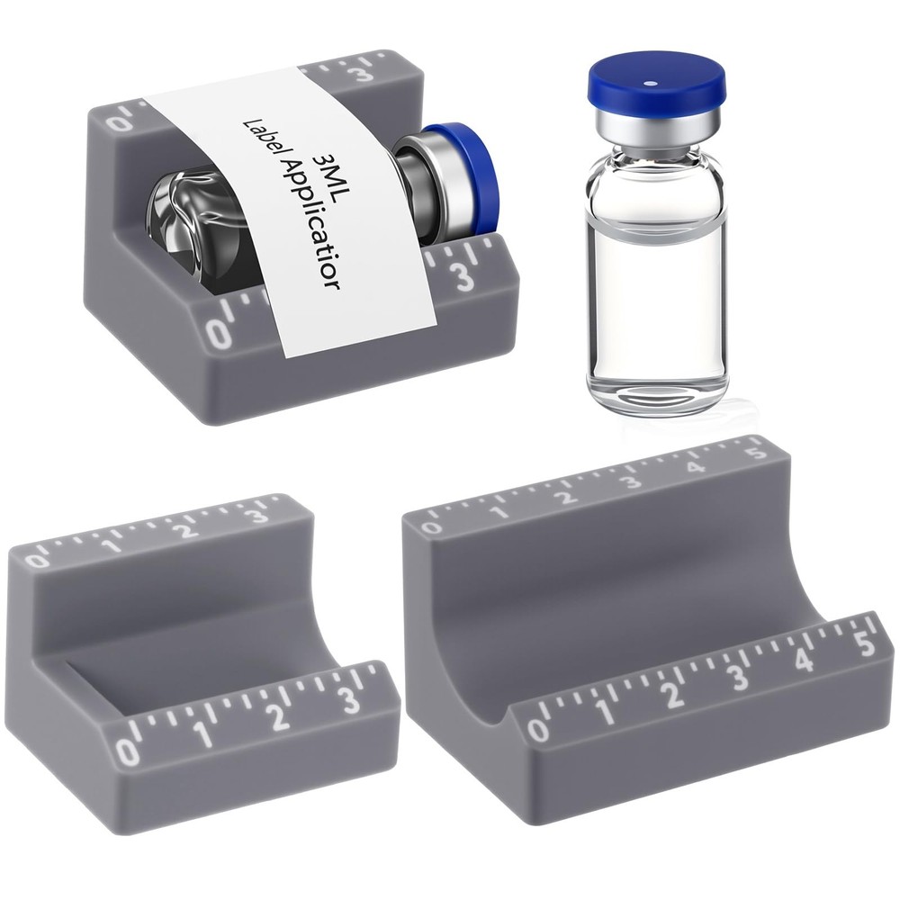 2 Pcs Vial Label Applicator Bottle Labeling Application Tool for Small Jars E...