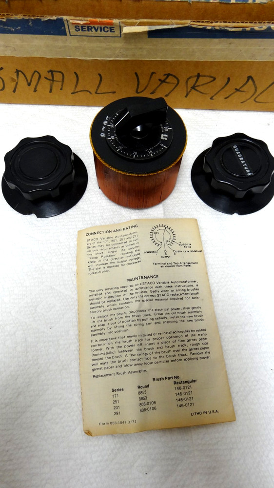 Staco Variable Transformer