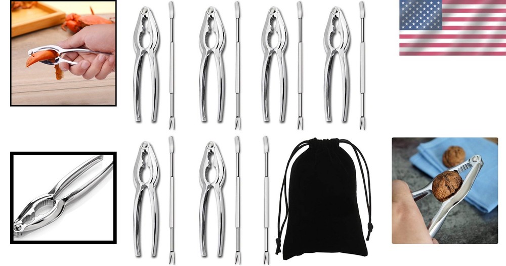Complete Seafood Tools Set - Nut Crackers Included
