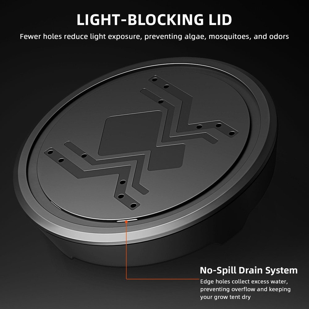 Spider Farmer Gravity-Fed Self-Watering System, 4-Pack Auto Watering System w...