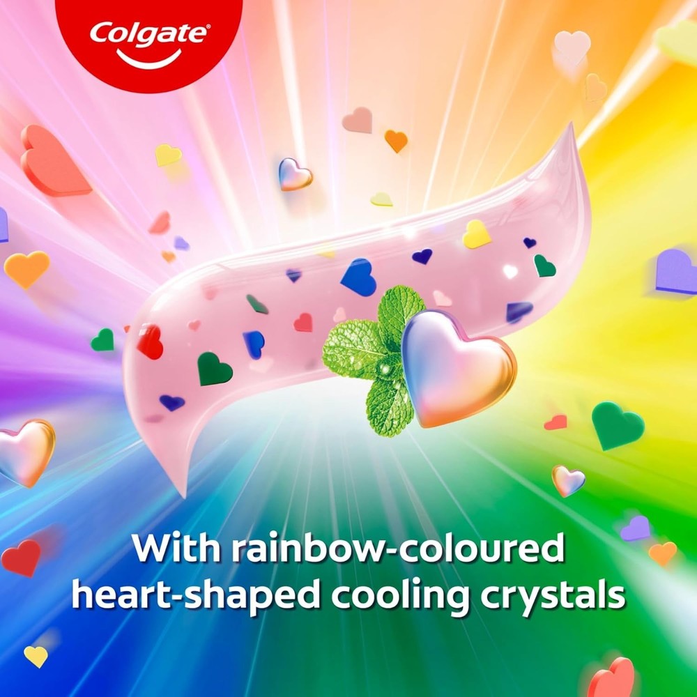 Colgate MaxFresh Rainbow Fresh Gel Toothpaste, with Heart Shaped Cooling 100 gm