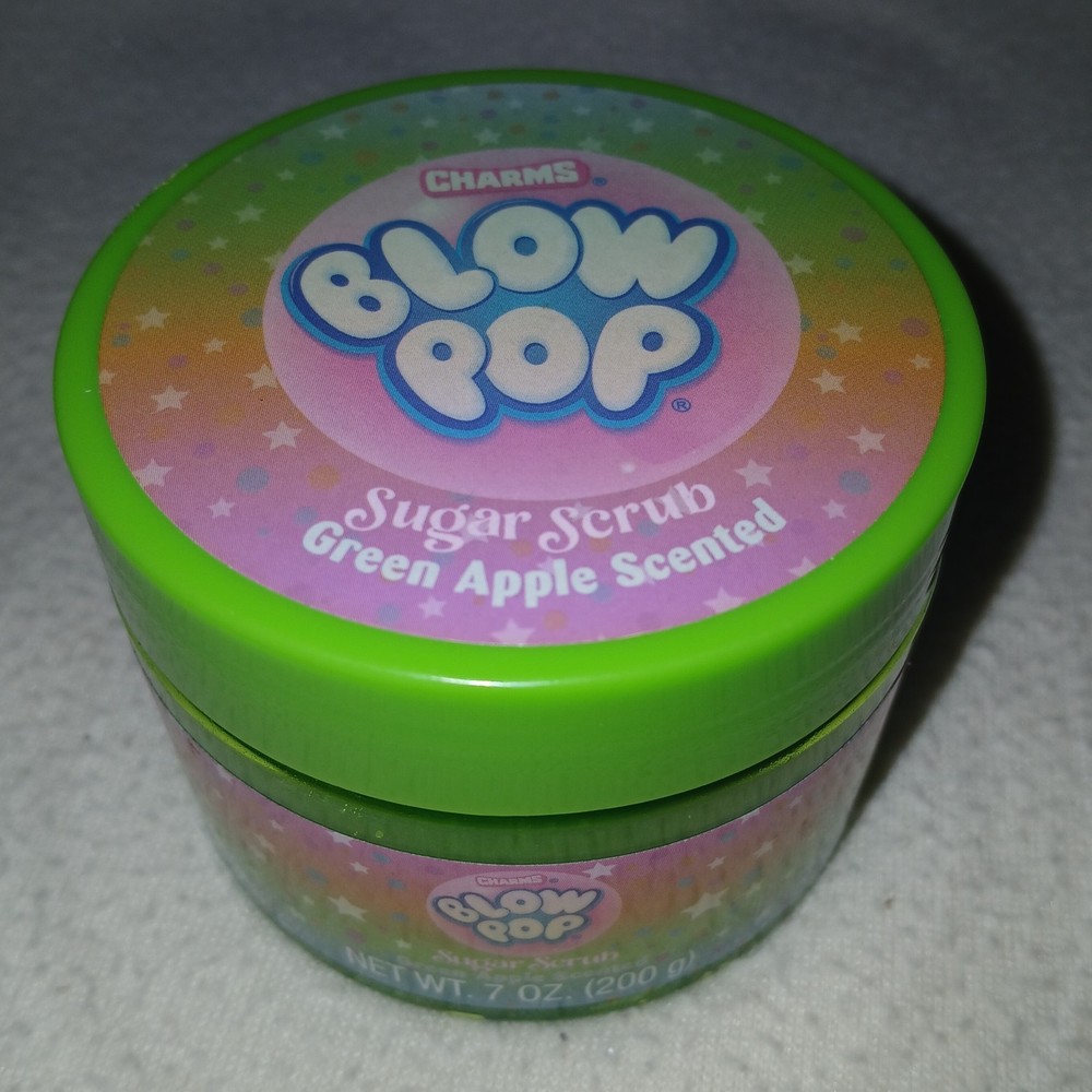 Blow Pop Green Apple Scented Sugar Scrub 7 Oz New