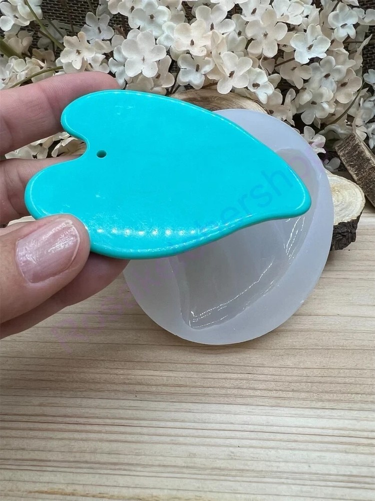 leaf Shiny drop large pendant handmade silicone Mold for crafts
