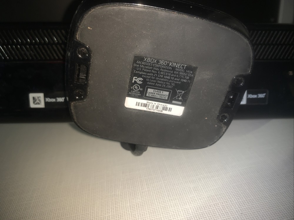 Microsoft Xbox 360 Kinect Sensor Bar Only Black Tested Working Gaming