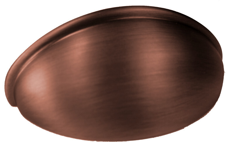 (12 Pack) 2-1/2" Plain Cup Pull Red Antique Copper