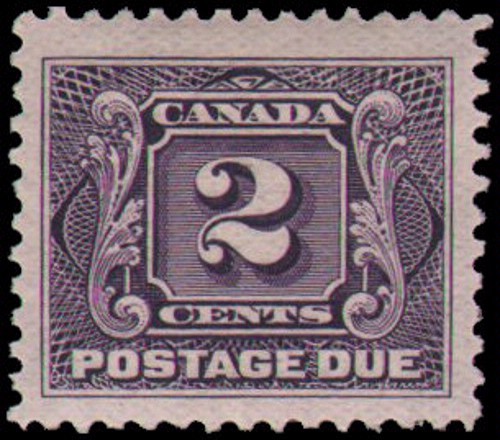 Canada #J1-J5 set MH CV $225