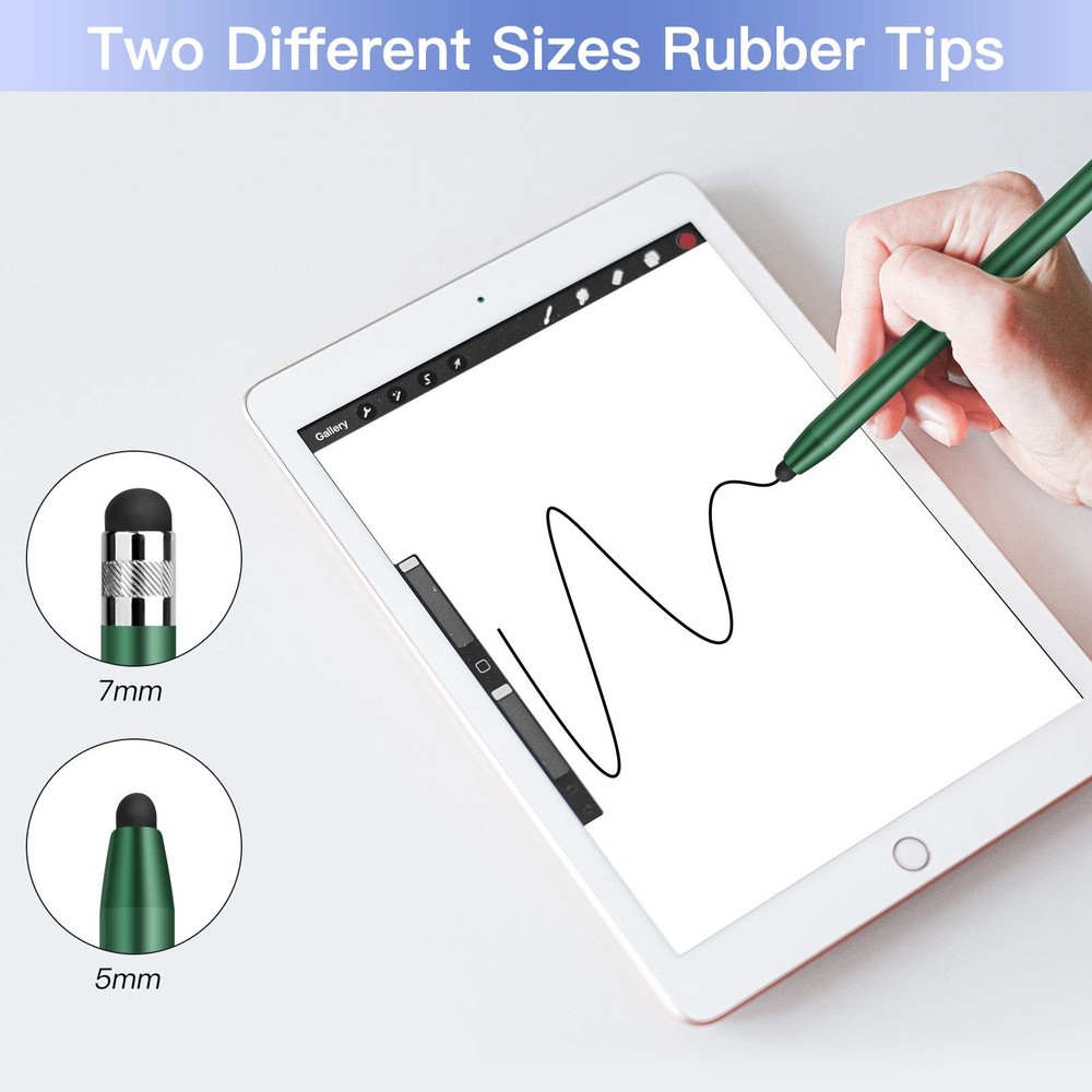 20 PCS Replacement Rubber Tips 2in1 Universal Stylus Pens Only